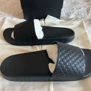 Black GG Men’s Slides